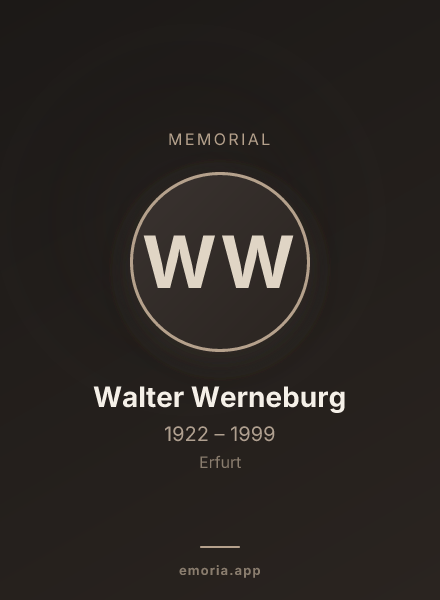 Memorial portrait of Walter Werneburg
