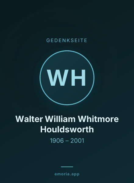 Gedenkportrait von Walter William Whitmore Houldsworth