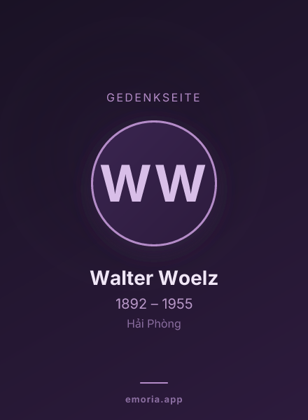 Gedenkportrait von Walter Woelz