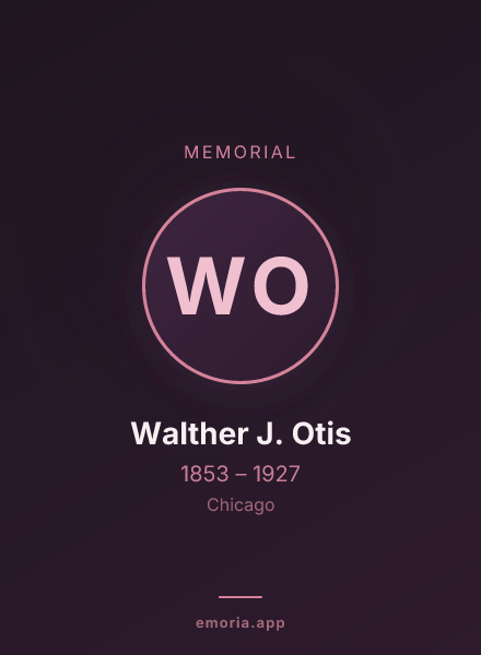 Memorial portrait of Walther J. Otis