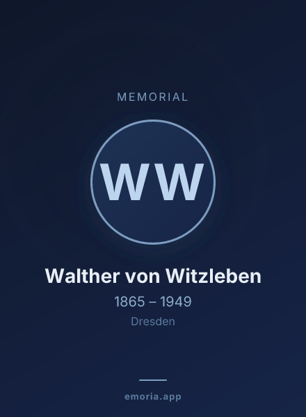 Memorial portrait of Walther von Witzleben