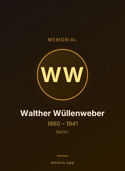 Memorial portrait of Walther Wüllenweber