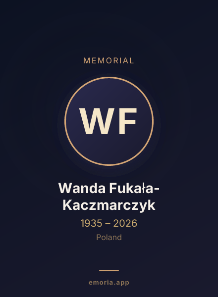 Memorial portrait of Wanda Fukała-Kaczmarczyk