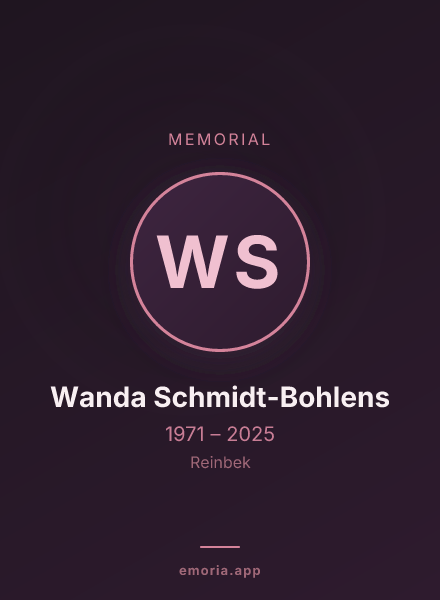 Memorial portrait of Wanda Schmidt-Bohlens