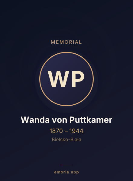 Memorial portrait of Wanda von Puttkamer