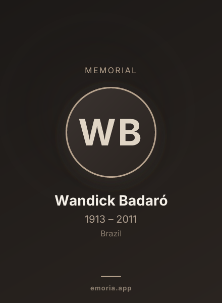 Memorial portrait of Wandick Badaró
