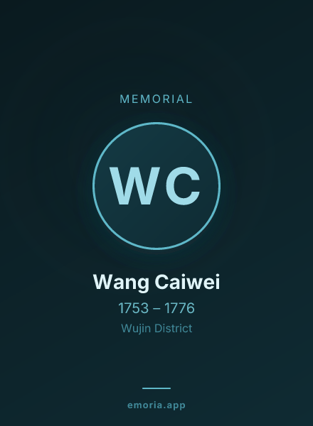Memorial portrait of Wang Caiwei