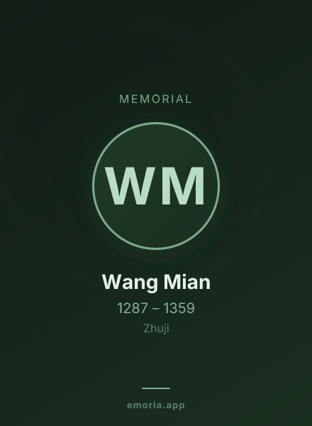 Memorial portrait of Wang Mian