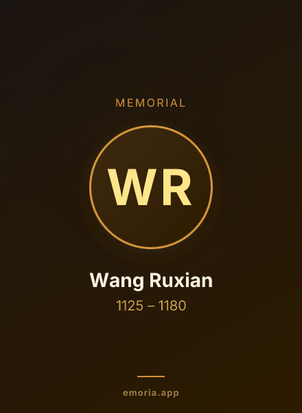 Memorial portrait of Wang Ruxian