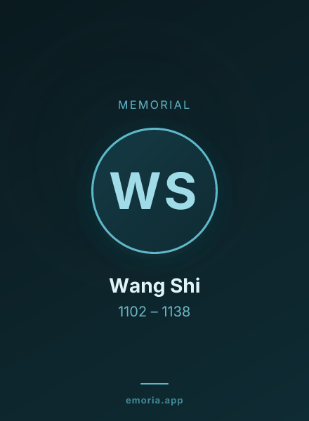 Memorial portrait of Wang Shi