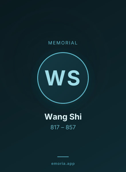 Memorial portrait of Wang Shi