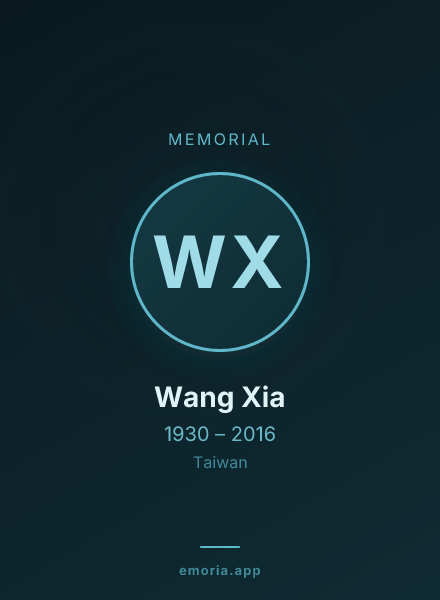 Memorial portrait of Wang Xia