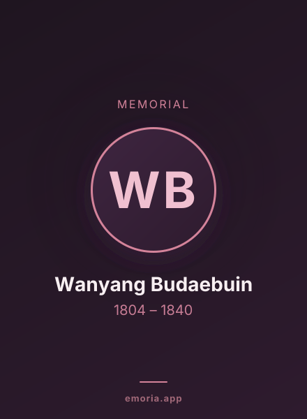 Memorial portrait of Wanyang Budaebuin