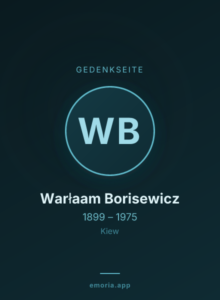 Gedenkportrait von Warłaam Borisewicz