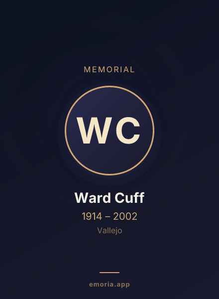 Memorial portrait of Ward Cuff