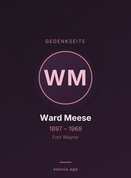 Gedenkportrait von Ward Meese