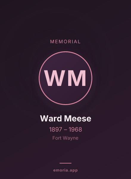 Memorial portrait of Ward Meese
