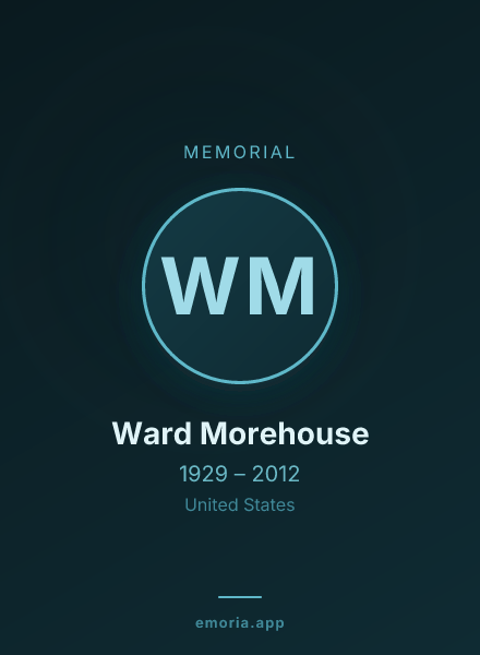 Memorial portrait of Ward Morehouse