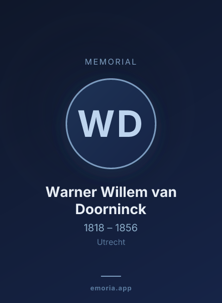 Memorial portrait of Warner Willem van Doorninck