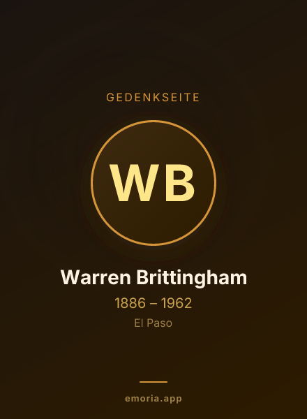 Gedenkportrait von Warren Brittingham