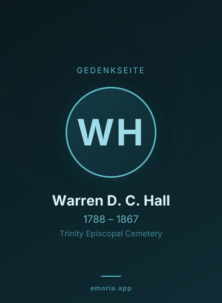 Gedenkportrait von Warren D. C. Hall