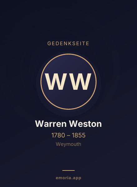 Gedenkportrait von Warren Weston