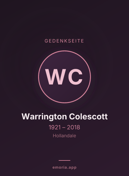 Gedenkportrait von Warrington Colescott