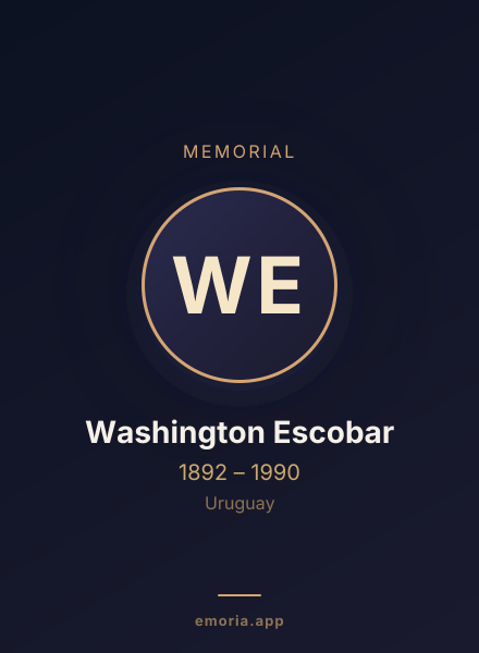 Memorial portrait of Washington Escobar