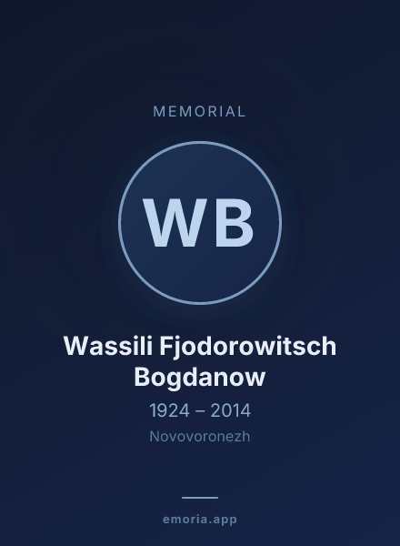 Memorial portrait of Wassili Fjodorowitsch Bogdanow