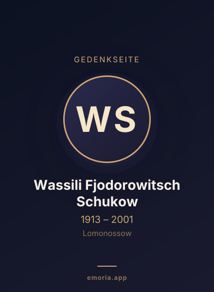 Gedenkportrait von Wassili Fjodorowitsch Schukow