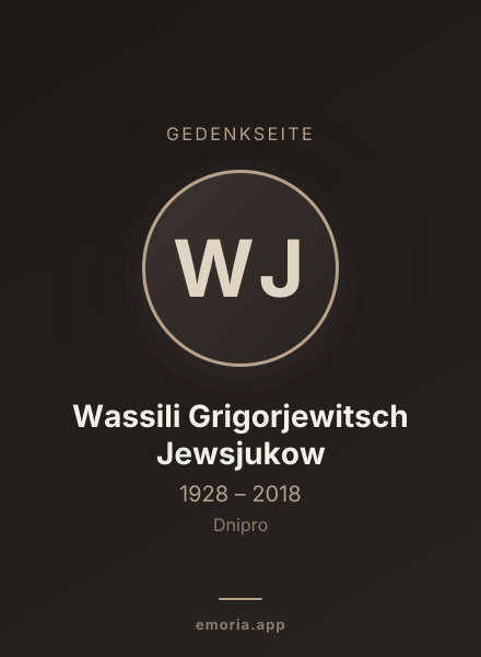 Gedenkportrait von Wassili Grigorjewitsch Jewsjukow