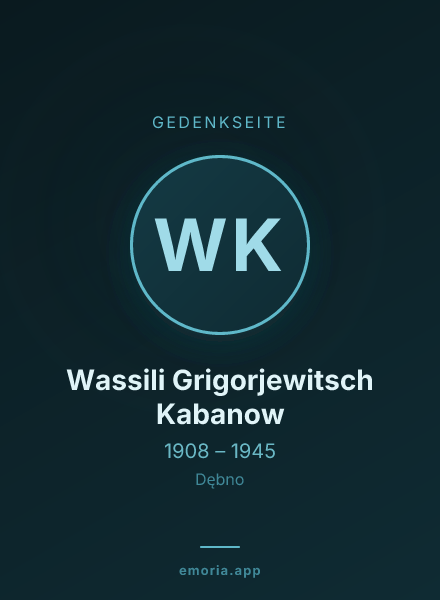 Gedenkportrait von Wassili Grigorjewitsch Kabanow