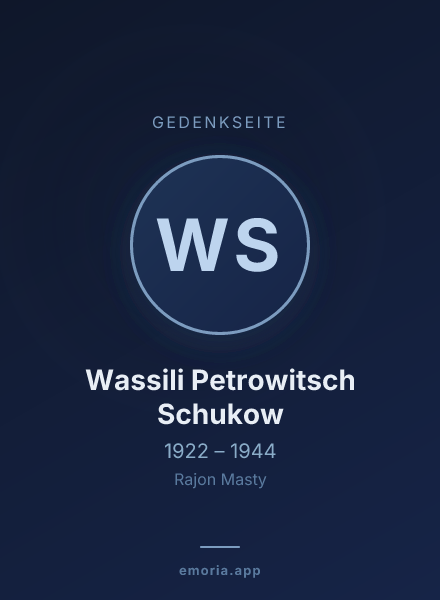 Gedenkportrait von Wassili Petrowitsch Schukow