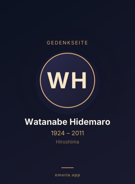 Gedenkportrait von Watanabe Hidemaro