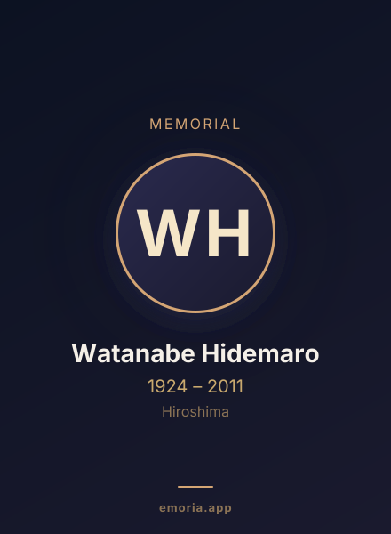 Memorial portrait of Watanabe Hidemaro