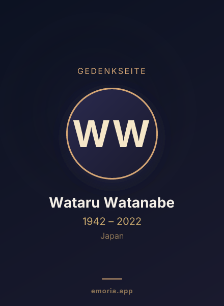 Gedenkportrait von Wataru Watanabe