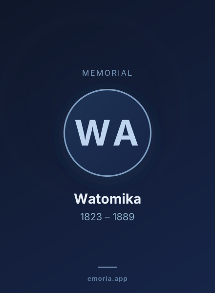 Memorial portrait of Watomika