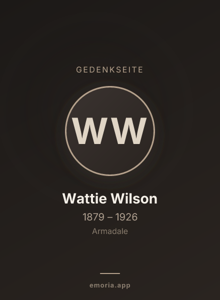 Gedenkportrait von Wattie Wilson