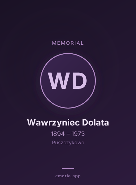 Memorial portrait of Wawrzyniec Dolata