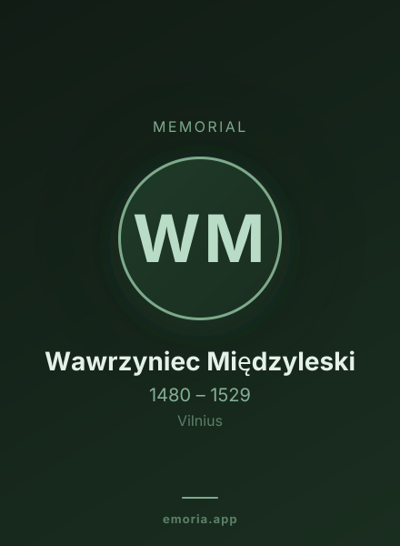 Memorial portrait of Wawrzyniec Międzyleski