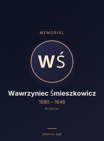 Memorial portrait of Wawrzyniec Śmieszkowicz