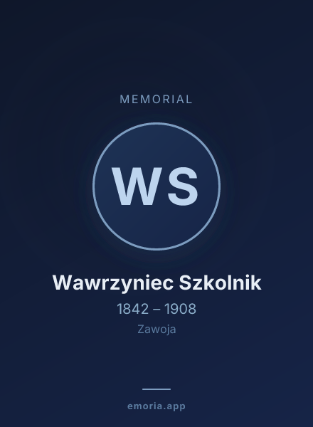 Memorial portrait of Wawrzyniec Szkolnik