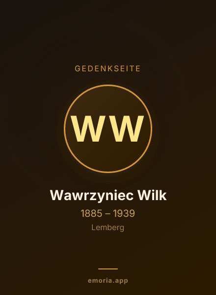 Gedenkportrait von Wawrzyniec Wilk