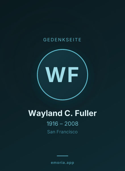 Gedenkportrait von Wayland C. Fuller