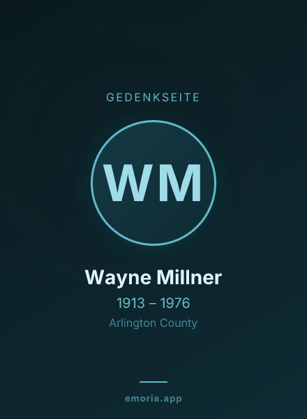 Gedenkportrait von Wayne Millner