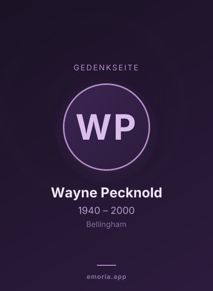 Gedenkportrait von Wayne Pecknold