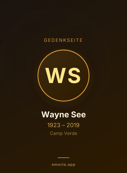 Gedenkportrait von Wayne See