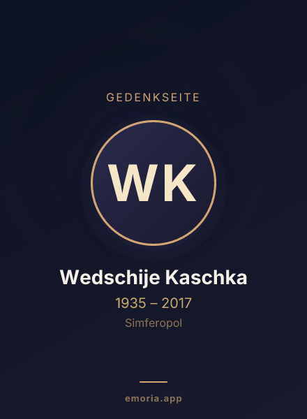 Gedenkportrait von Wedschije Kaschka