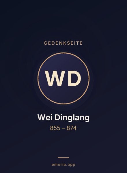 Gedenkportrait von Wei Dinglang