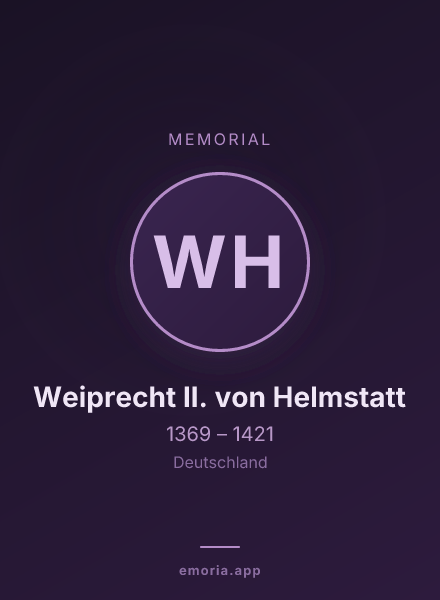 Memorial portrait of Weiprecht II. von Helmstatt